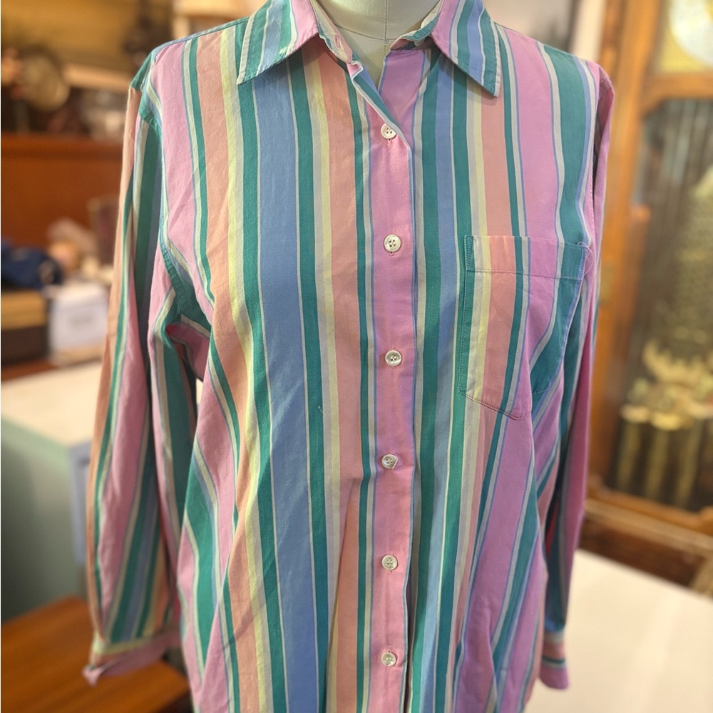 Vintage Pastel Stripe Shirt – Mark, Fore & Strike – 100% Cotton Button-Down